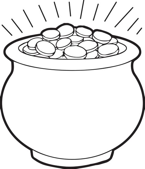 pot of gold coloring page